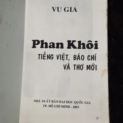 Tiếng Việt, Báo Chí và Thơ Mới - Phan Khôi 932156