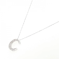 K18WG Mặt dây chuyền kim cương hình trăng 0.72CT - Hàng hiệu Chính hãng 862480