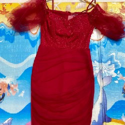 Váy dạ tiệc màu đỏ . Size s (<48kg) 12329