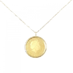 K18YG(枠) Dây chuyền đồng xu - Hàng hiệu Authentic