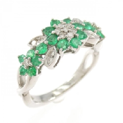 Nhẫn Emerald K18WG 0.54CT