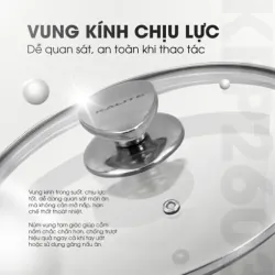 Chảo rán inox liền khối cao cấp KALITE KFP2603 – Hiệu suất bắt từ 98%, size 26cm tiện lợi 572307