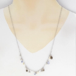 K18WG/K18YG Mặt dây chuyền đá màu - Hàng hiệu Authentic 865884