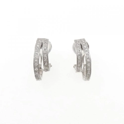 K18WG Bông tai/Khuyên tai kim cương 0.30CT - Hàng hiệu Chính hãng