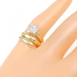 Nhẫn hồng ngọc kim cương K18YG/PT900 670732