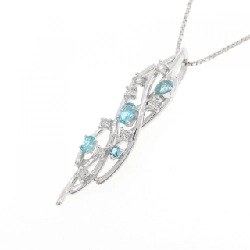 K18WG Paraiba Tourmaline Necklace 0.25CT - Hàng hiệu Authentic 857494