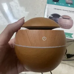 Máy Khuếch Tán Tinh Dầu Mini Làm Thơm Phòng Vân Gỗ Đèn Led Đổi Màu 596184