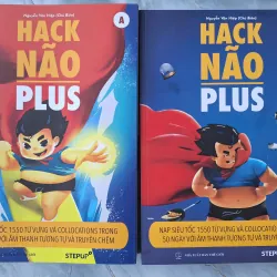 Trọn bộ 4 cuốn sách Hack não từ vựng và ngữ pháp và Hack não Plus 697483