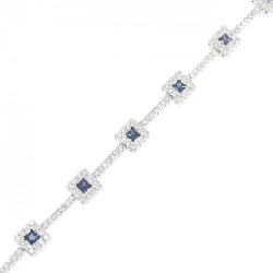 K18WG Sapphire Bracelet 1.34CT - Hàng hiệu Authentic
