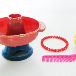 Một số món nhựa mini trong bộ chơi đồ hàng xưa phiên bản tuổi thơ 9x 461751