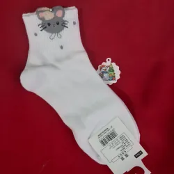 Combo 3 đôi vớ trắng cổ cao, họa tiết dễ thương  1001134