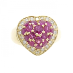 Nhẫn Ruby hình trái tim K18YG 1.64CT - Hàng hiệu Chính hãng 851228