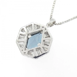 K18WG Blue Topaz Necklace - Hàng hiệu Authentic 862125