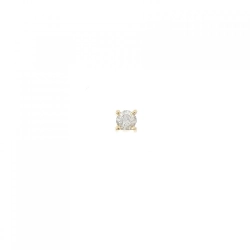 K18YG Solitaire Bông tai Kim cương Một bên - Hàng hiệu Chính hãng