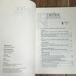 Tạp Chí Văn Học Nước Ngoài - Tổng Hợp Số 2001 (gồm Sigmund Freud, Helmut Zenker, v.v) 738047