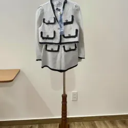 Set bộ dạ tuýt kèm chân váy