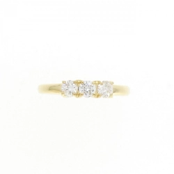 Nhẫn kim cương ba viên K18YG 0.33CT 670644