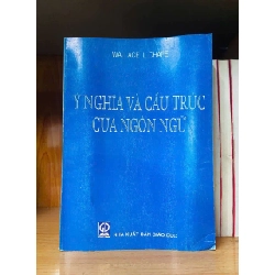 Ý nghĩa và cấu trúc của ngôn ngữ - Wallace L.Chafe VANVOSACH