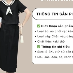 Sét áo váy thuỷ thủ