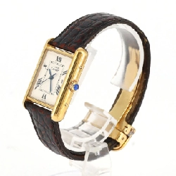Cartier Must Tank GP LM W1013754 GP Quartz - Hàng hiệu Authentic 880563