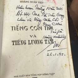 TIẾNG CON TIM VÀ TIẾNG LƯƠNG TÂM  - HOÀNG XUÂN VIỆT (Có chữ ký Tác Giả)  451945
