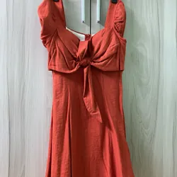 Đầm xoè nơ ngực có mút
