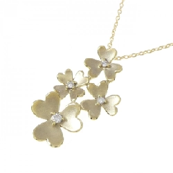 K18YG Hoa Kim Cương Dây Chuyền 0.06CT - Hàng hiệu Chính hãng 857007