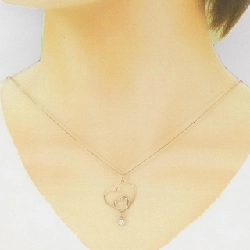 K18PG Dây chuyền trái tim kim cương 0.18CT - Hàng hiệu Chính hãng 864635