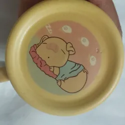 Ly gốm trang trí màu vàng 759197