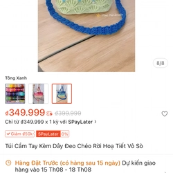 Túi họa tiết vỏ sò bằng len handmade, túi đi biển, đi du lịch, dạo phố 519771
