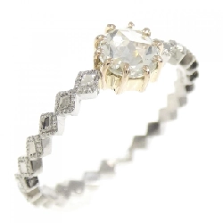 Nhẫn kim cương PT900/K18/K18PG 0.32CT - Hàng hiệu Authentic