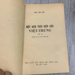 Một năm trên biên giới việt trung - chu văn tấn hồi ký. 10a2 1025754