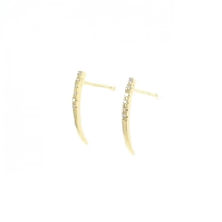 Bông tai kim cương K18YG 0.04CT - Hàng hiệu chính hãng 872004