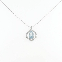 K18WG Aquamarine Necklace - Hàng hiệu Authentic