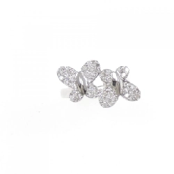Nhẫn kim cương bướm K18WG 0.35CT 671663