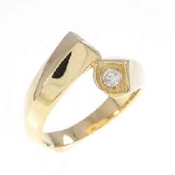 Nhẫn kim cương K18YG 0.13CT - Hàng hiệu Authentic