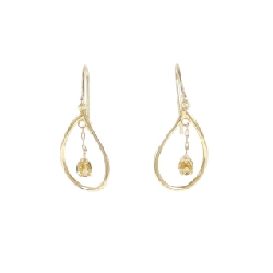 Bông tai 4゜C Citrine - Hàng hiệu Chính hãng