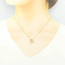 Dây chuyền kim cương hình trái tim K18YG 0.07CT - Hàng hiệu Chính hãng 858040