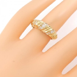 Nhẫn kim cương 750YG 0.25CT 672866