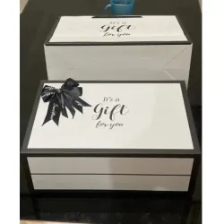Hộp quà SIZE TO [30*20*11cm] nắp đóng nam châm cao cấp kèm túi