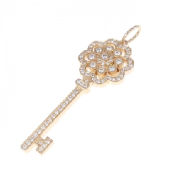 Mặt dây chuyền chìa khóa hoa hồng Tiffany
