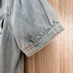 Váy jean cách điệu tay bồng  494400