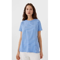 Striped asymmetric t-shirt 465629