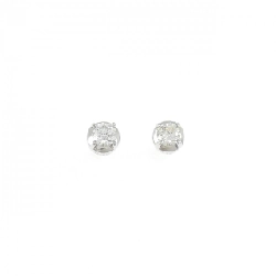 Bông tai kim cương Solitaire PT950/PT900 0.20CT - Hàng hiệu Chính hãng