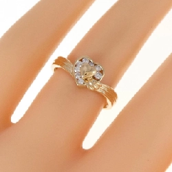Nhẫn kim cương hình trái tim K18YG 0.13CT 673239