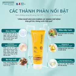 Kem chống nắng, không màu Placentor Vegetal Sun Cream Spf50 Pa++++ 40ml - Ry Store 186674