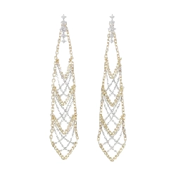 K18YG/K18WG Bông tai kim cương 0.30CT - Hàng hiệu Chính hãng