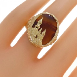 K18YG Nhẫn Agate - Hàng hiệu Chính hãng 851292