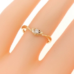 Nhẫn kim cương hình trái tim K18YG 0.06CT 672021