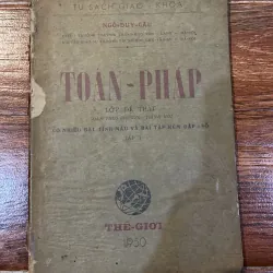 Toán Pháp lớp đệ nhất - Ngô Duy Cầu (o5)